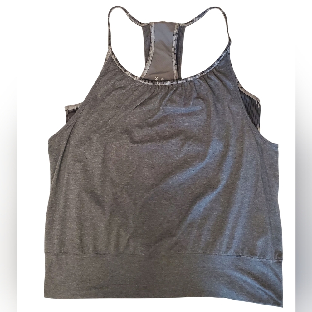 Gap Fit Gray Racerback Tank Top Size XL